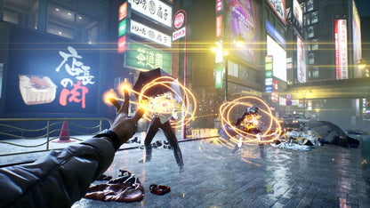 Ghostwire: Tokyo for PS5 featuring supernatural action-adventure gameplay in a visually striking urban Tokyo setting gameplay