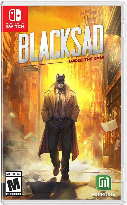 Blacksad Under the Skin Limited Edition cover art for Nintendo Switch NS video game