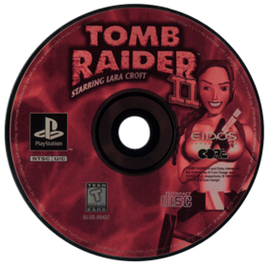 Tomb Raider II disc for PlayStation 1 (PS1) action-adventure video game