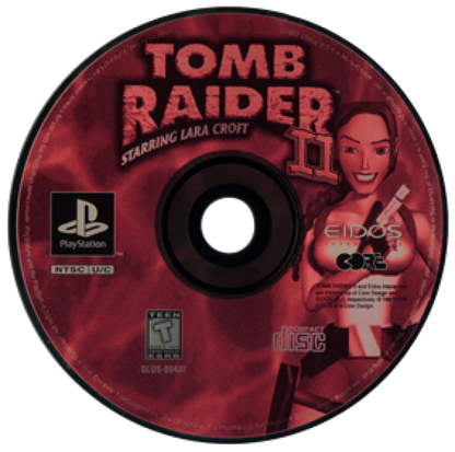 Tomb Raider II disc for PlayStation 1 (PS1) action-adventure video game