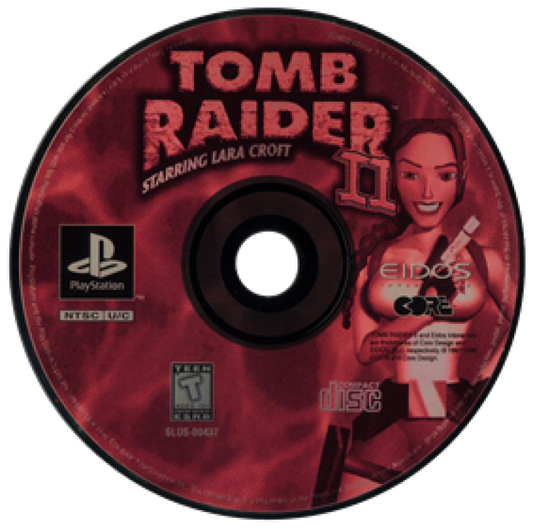 Tomb Raider II disc for PlayStation 1 (PS1) action-adventure video game