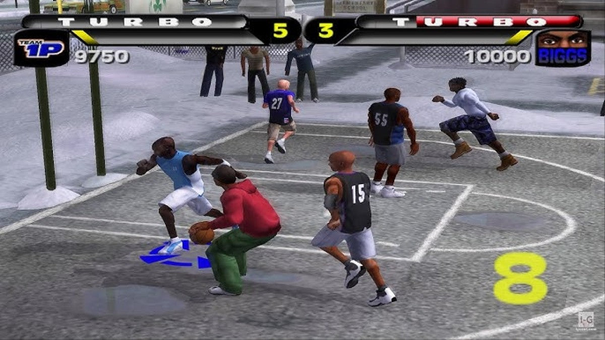 NBA Street – PlayStation 2 (PS2) arcade basketball sports video game gameplay