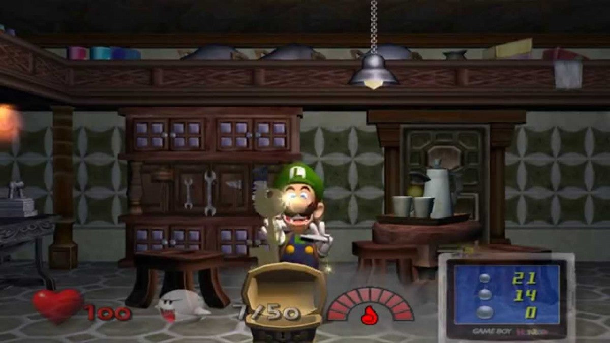Luigi’s Mansion Player’s Choice for GameCube with ghost-catching adventure and spooky mansion exploration gameplay