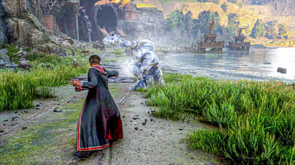 Hogwarts Legacy PAL Xbox One XONE for action role playing video game fans featuring Hogwarts School of Witchcraft and Wizardry open world exploration magic spells potion brewing magical creatures character customization wizarding world quests combat and immersive fantasy adventure gameplay collectible gaming appeal gameplay