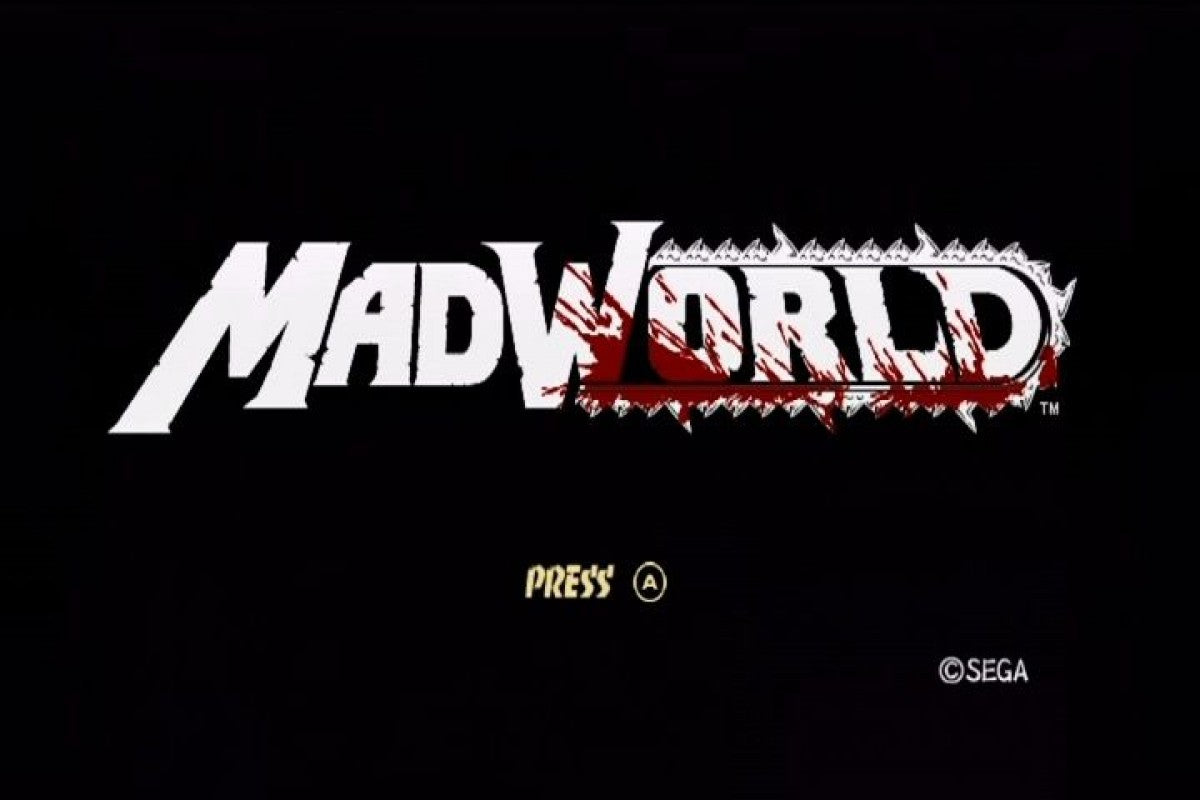 MadWorld – Nintendo Wii (Wii) stylized action beat ’em up video game title screen
