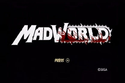 MadWorld – Nintendo Wii (Wii) stylized action beat ’em up video game title screen