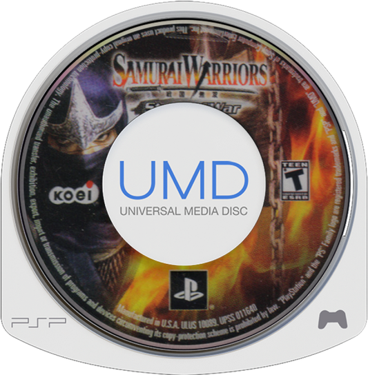 Samurai Warriors: State of War cover art for PlayStation Portable (PSP) video game