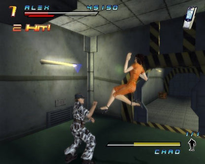 Gameplay for Charlie’s Angels GameCube GC video game, action adventure, movie tie-in, female-led combat, multiplayer, Nintendo GameCube title