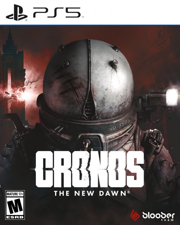 Cronos The New Dawn video game featuring third person survival horror gameplay time travel sci fi adventure hostile creatures resource management intense combat post apocalyptic environments mysterious storyline exploration and collectible gaming appeal retro video game collection collectible gaming appeal front cover art