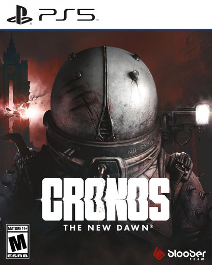 Cronos The New Dawn video game featuring third person survival horror gameplay time travel sci fi adventure hostile creatures resource management intense combat post apocalyptic environments mysterious storyline exploration and collectible gaming appeal retro video game collection collectible gaming appeal front cover art