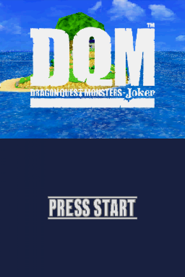 Dragon Quest Monsters Joker cartridge for the Nintendo DS featuring monster collecting RPG gameplay with turn based battles creature synthesis and open island exploration in the Dragon Quest universe gameplay