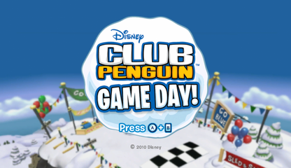 Club Penguin: Game Day title screen art for Nintendo Wii (Wii) video game
