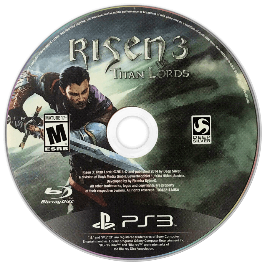 Risen 3 Titan Lords disc for PlayStation 3 (PS3) video game