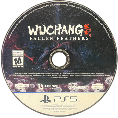 Wuchang: Fallen Feathers retro PS5 video game Wuchang Fallen Feathers action RPG soulslike combat dark fantasy adventure melee combat exploration story driven gameplay console release disc