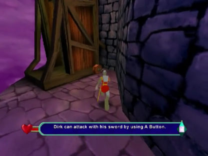Dragon's Lair 3D: Return to the Lair gameplay for GameCube (GC) action-adventure video game