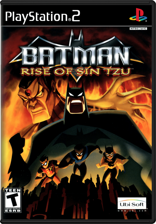 Batman Rise of Sin Tzu PS2 PlayStation 2 beat em up action game retro video game cover art