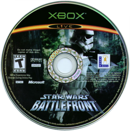 Star Wars: Battlefront disc art for Xbox (XBOX) video game