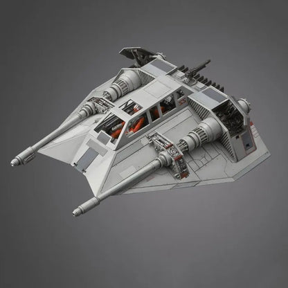 Snowspeeder Star Wars 1 48 scale plastic model kit Bandai Hobby buildable rebel alliance vehicle detailed snap fit display model spacecraft collectible movie starship toy for fans 