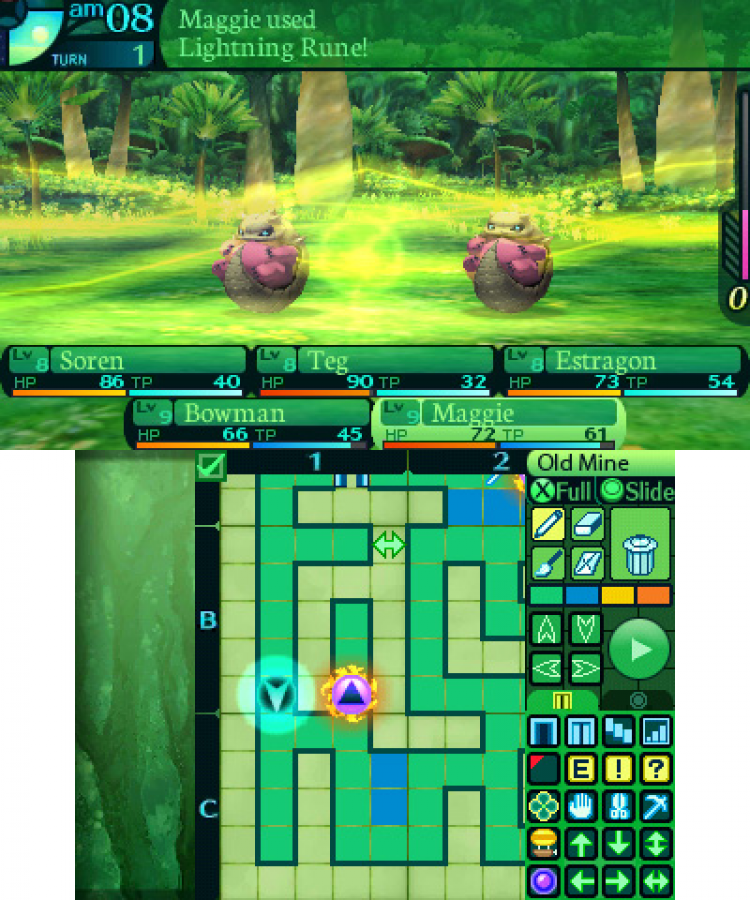 Etrian Odyssey IV Legends of the Titan Nintendo 3DS 3DS role playing dungeon crawler video game featuring first person dungeon exploration party customization turn-based battles character classes powerful skills map drawing treasure gathering challenging monsters and classic Nintendo 3DS 3DS gameplay collectible retro gaming appeal gameplay