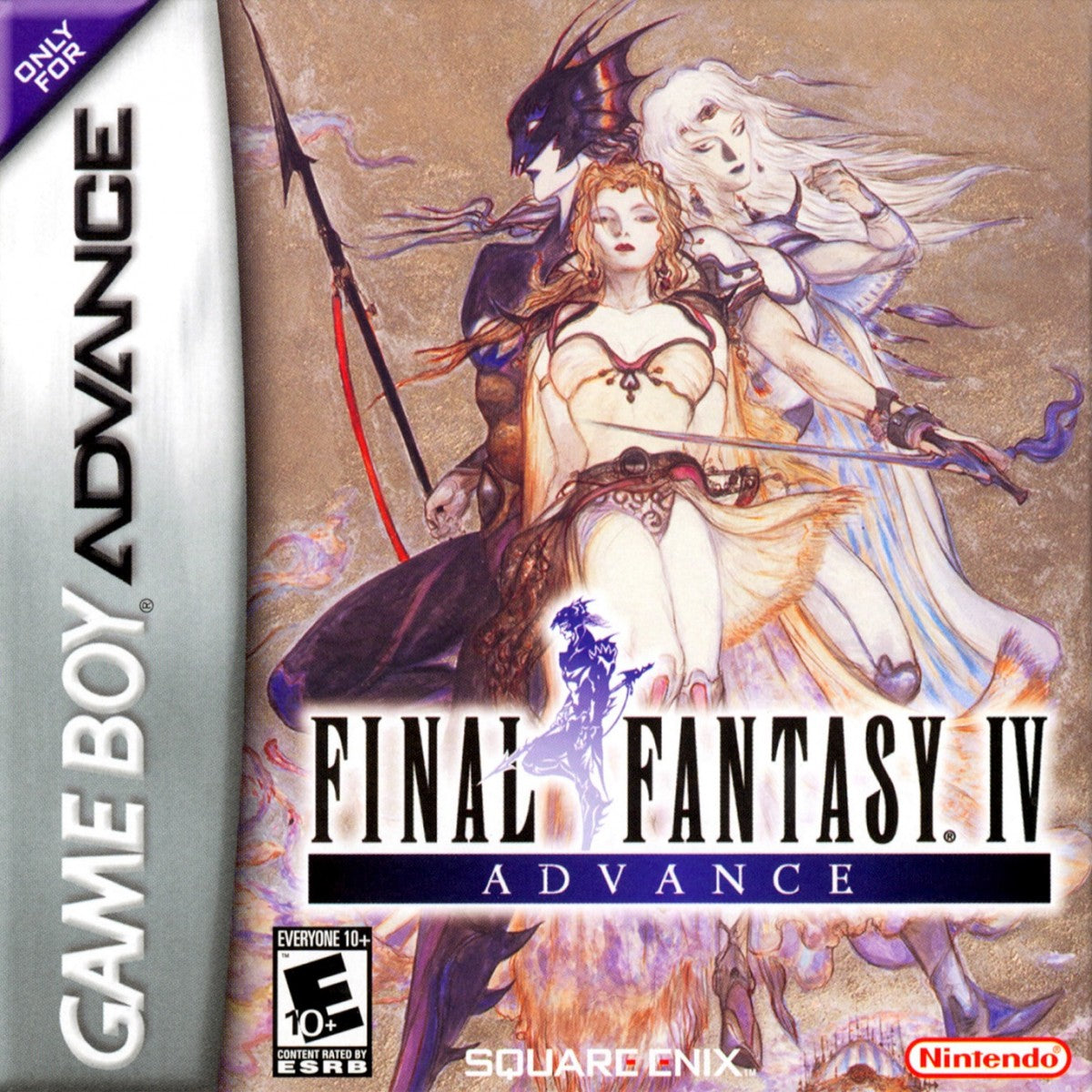 Final Fantasy IV Advance cartridge for the Game Boy Advance featuring classic turn based RPG gameplay with an epic story memorable characters and enhanced content from the original Final Fantasy IV adventure cover art