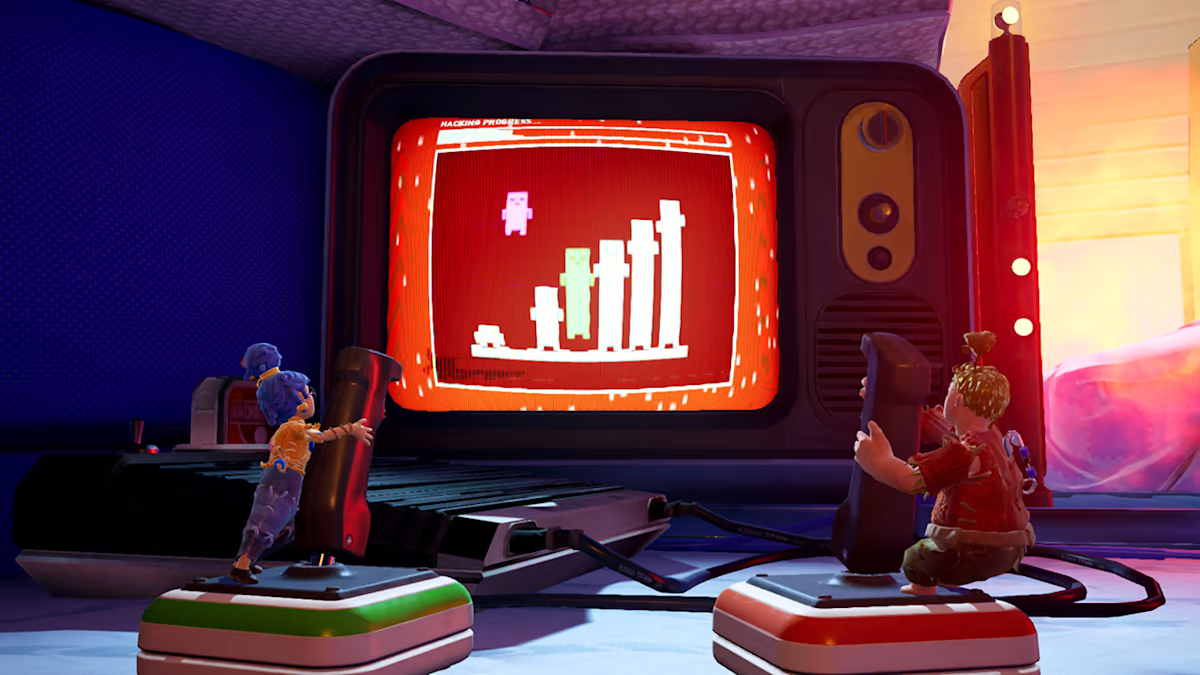 It Takes Two Nintendo Switch NS video game featuring cooperative action adventure gameplay two player teamwork platforming challenges puzzle solving colorful environments character abilities and story driven gameplay Nintendo Switch gaming retro video game collection gameplay