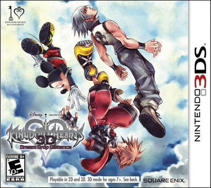 Kingdom Hearts 3D: Dream Drop Distance cover art for Nintendo 3DS (3DS) action role-playing video game