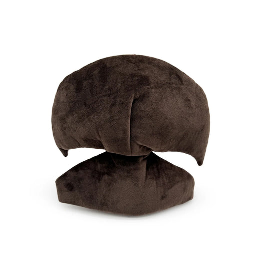 Cookie Run Espresso Cookie plush inspired design featuring collectible character plush aesthetic soft stuffed toy magical coffee wizard theme cute fantasy mobile game mascot cozy gaming merchandise presentation