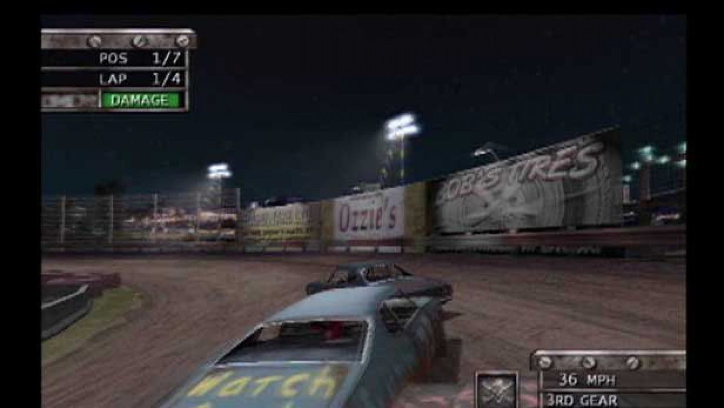 Test Drive: Eve of Destruction – PlayStation 2 (PS2) video game gameplay, demolition derby racing.