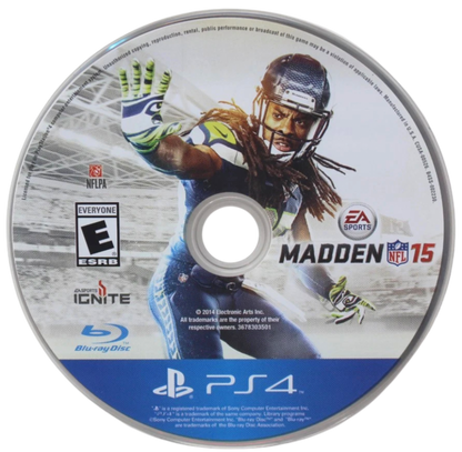 Madden NFL 15 – PlayStation 4 (PS4) video game disc, American football sports game.