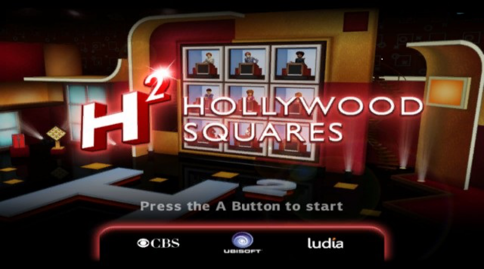 Hollywood Squares – Nintendo Wii (Wii) party trivia game show title screen for video game
