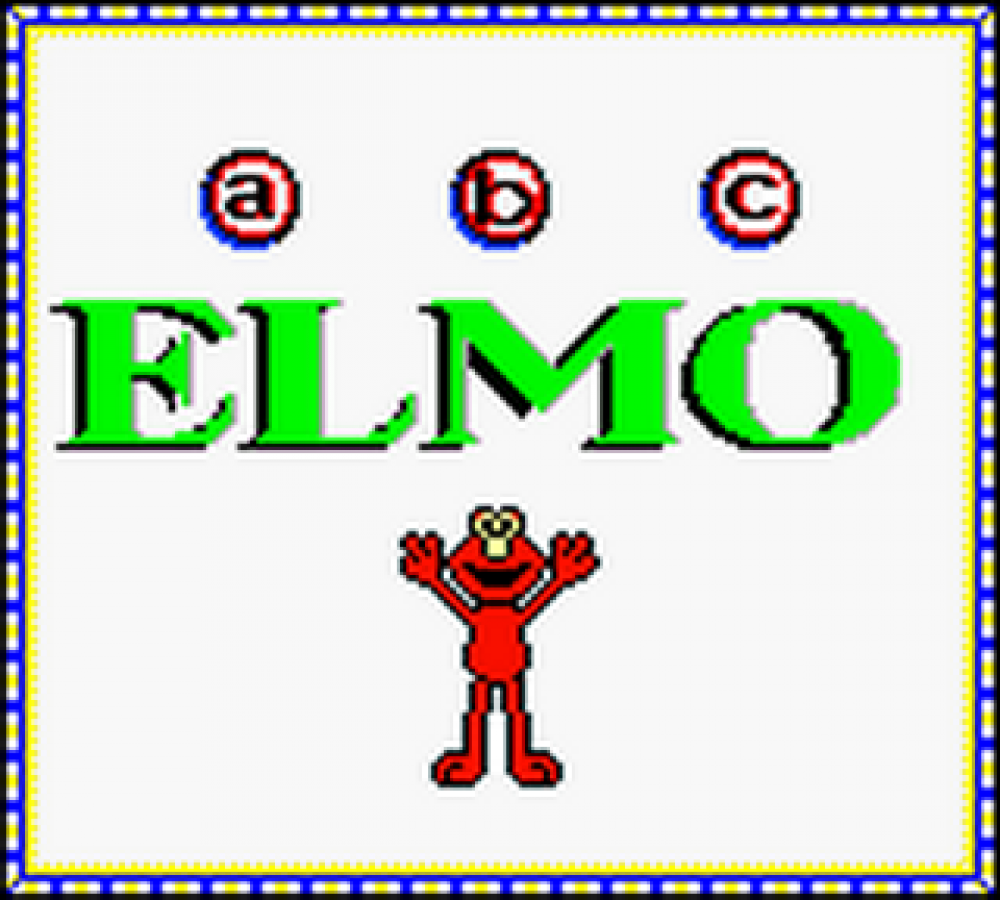 Sesame Street Elmo's ABCs start menu for Game Boy Color (GBC) video game