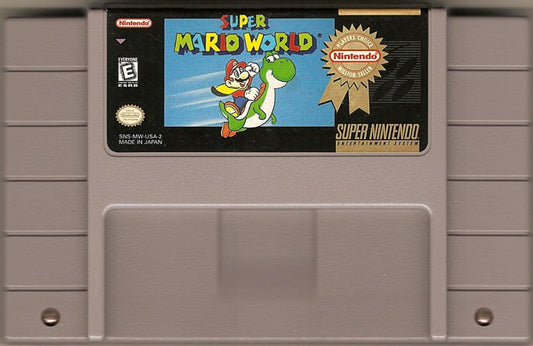 Super Mario World [Players Choice] – Super Nintendo Entertainment System (SNES) cartridge for retro platformer video game