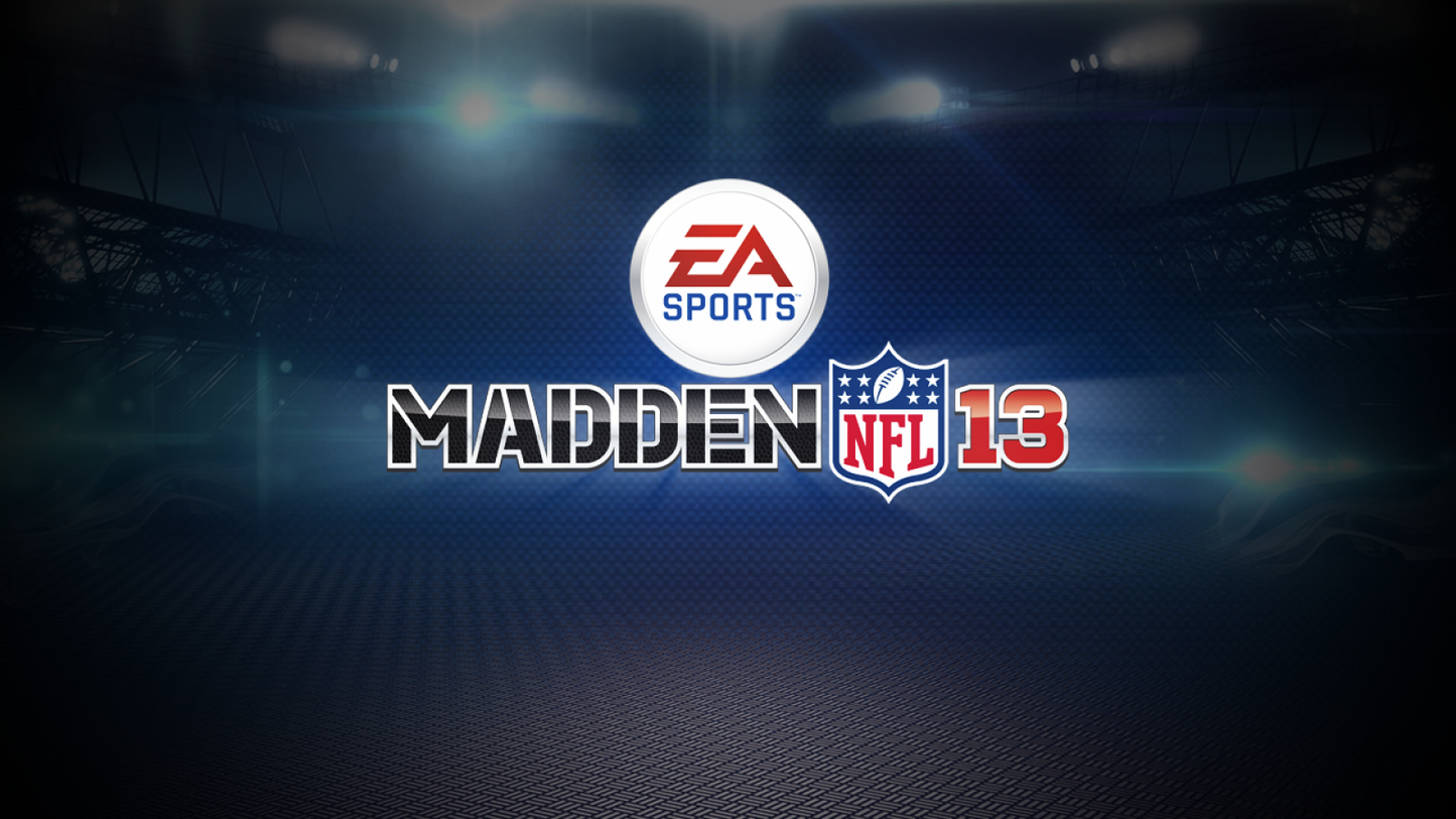 Madden NFL 13 title screen for Nintendo Wii U (WiiU) video game