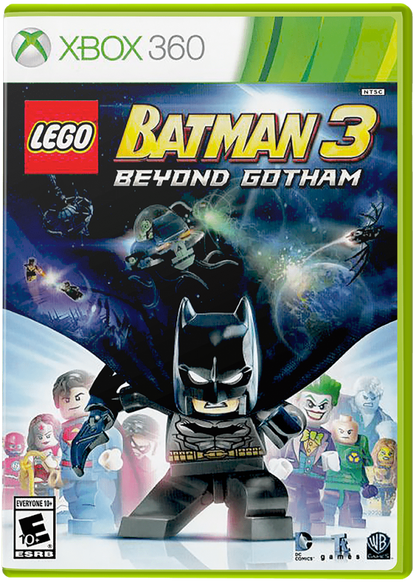 LEGO Batman 3: Beyond Gotham cover art for Xbox 360 (X360) action-adventure superhero video game