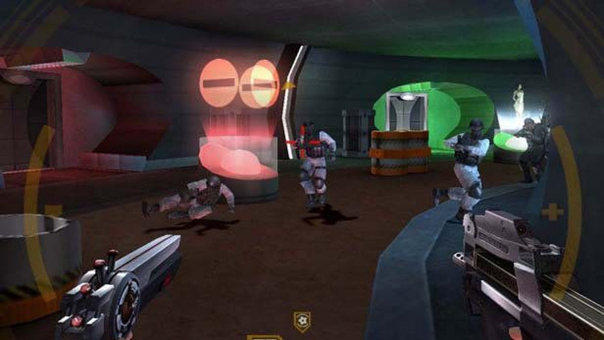 GoldenEye Rogue Agent PS2 PlayStation 2 first person shooter spy action game James Bond inspired tactical combat multiplayer mode retro video game gameplay