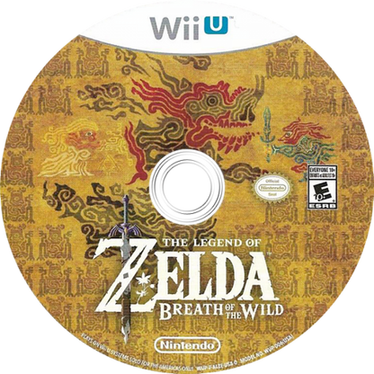 The Legend of Zelda: Breath of the Wild disc cover art for Nintendo Wii U (WiiU) video game