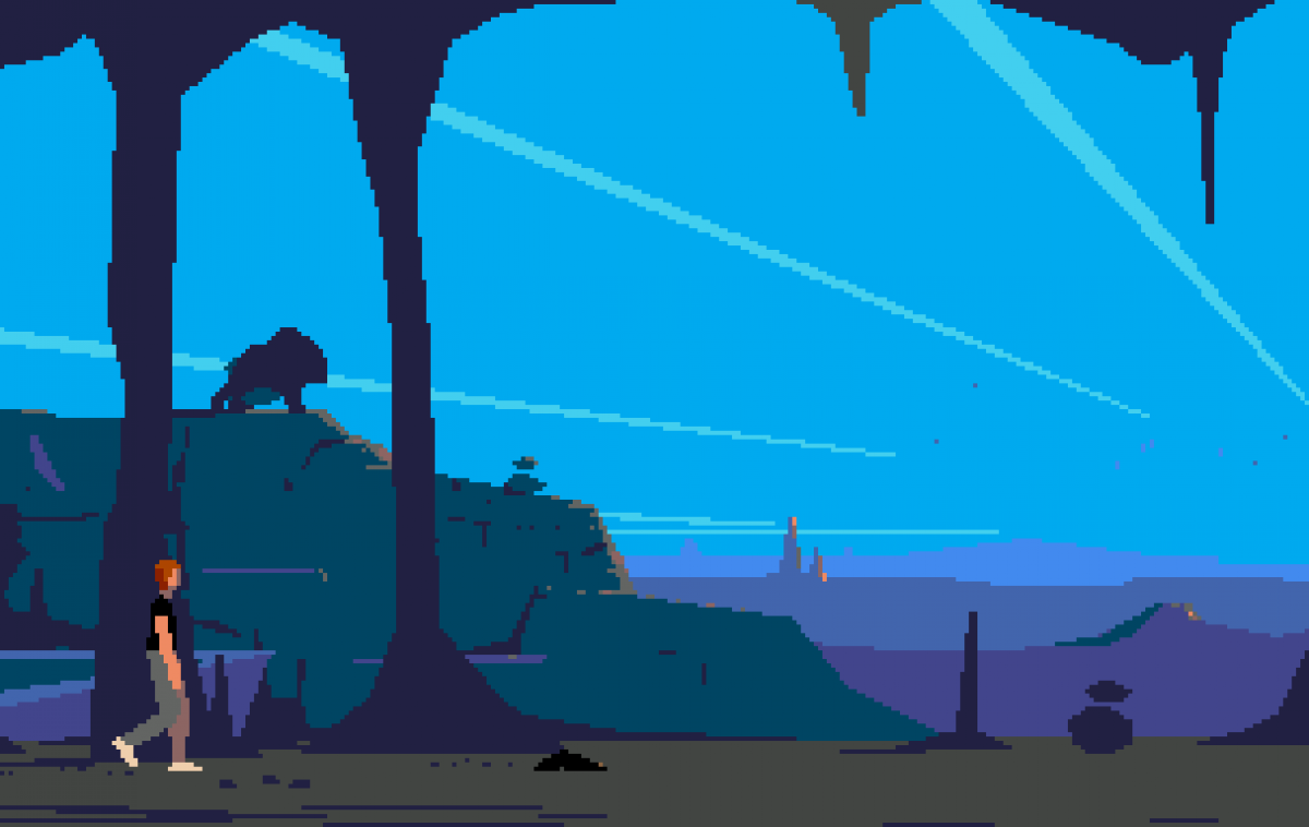 Heart of the Alien Sega CD cinematic platformer sequel to Another World Out of This World alien protagonist side scrolling puzzle platforming sci fi storytelling rotoscope animation atmospheric gameplay retro gaming Sega CD software video game title gameplay