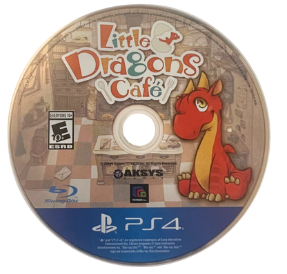 Little Dragons Cafe retro PlayStation 4 video game Little Dragons Cafe fantasy adventure cooking simulation dragon raising anime style exploration console title PlayStation 4 release disc