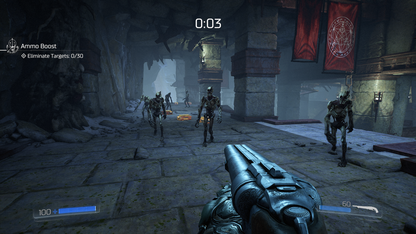 Doom – Xbox One (XONE) gameplay for fast-paced first-person shooter reboot set on Mars with brutal demon-slaying action