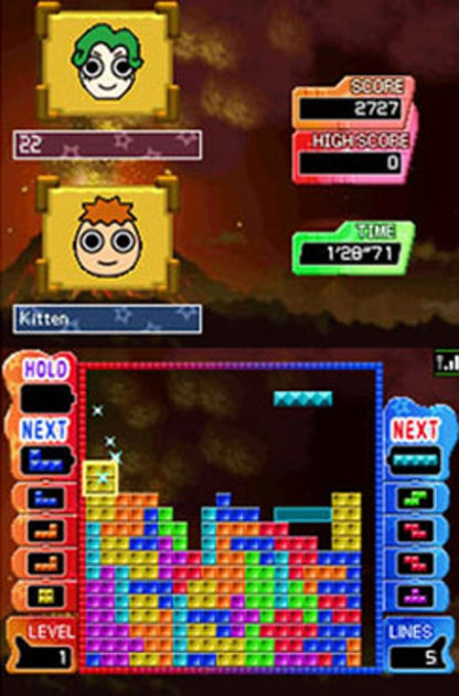 Tetris: Party Deluxe gameplay for Nintendo DS (DS) puzzle video game