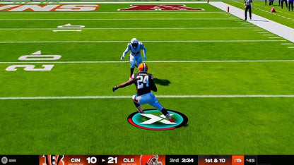 Madden NFL 25 PS4 sports football video game cover art.