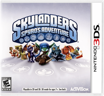 Skylanders: Spyro's Adventure cover art for Nintendo 3DS (3DS) action adventure video game