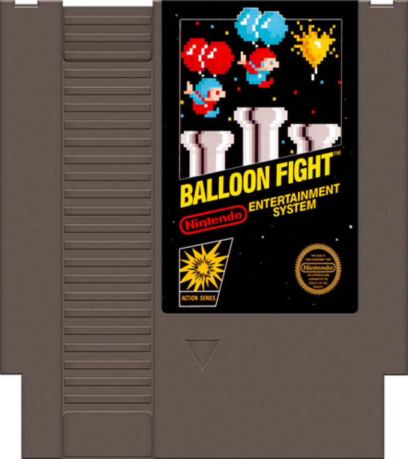 Balloon Fight cartridge for Nintendo Entertainment System (NES) retro video game