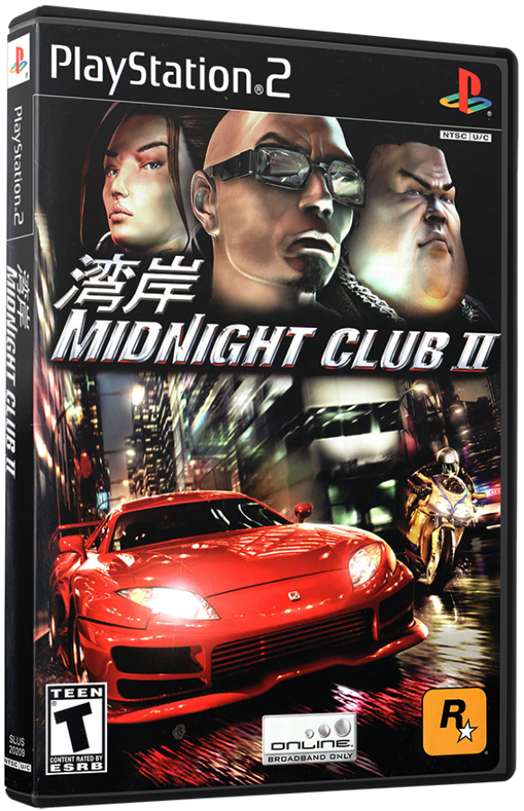 Midnight Club 2 cover art for PlayStation 2 (PS2) video game