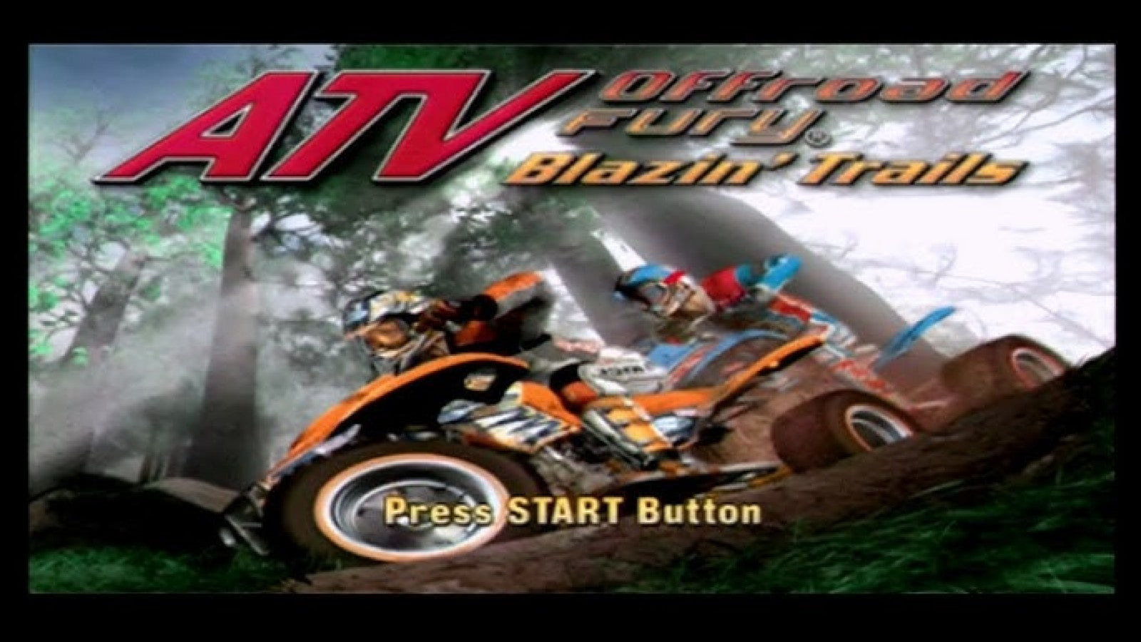 ATV Offroad Fury: Blazin' Trails for PlayStation Portable off road racing game featuring ATV vehicles dirt tracks freestyle tricks career mode multiplayer racing gameplay menu screen 