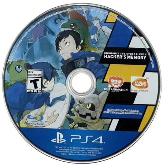 Digimon Story: Cyber Sleuth Hackers Memory – PlayStation 4 (PS4) video game disc, RPG by Bandai Namco Entertainment