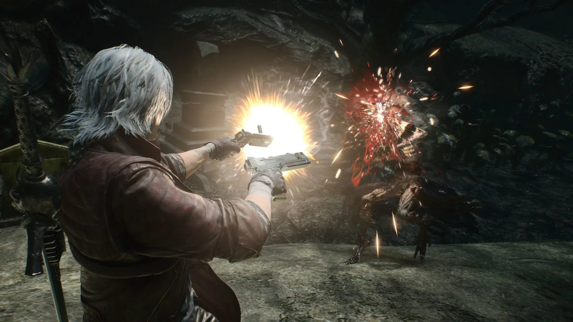 Devil May Cry 5 PAL Import PlayStation 4 PS4 for retro video game enthusiasts featuring stylish action gameplay fast paced demon hunting combat combo driven mechanics multiple playable characters cinematic boss battles supernatural adventure elements and collectible gaming appeal gameplay