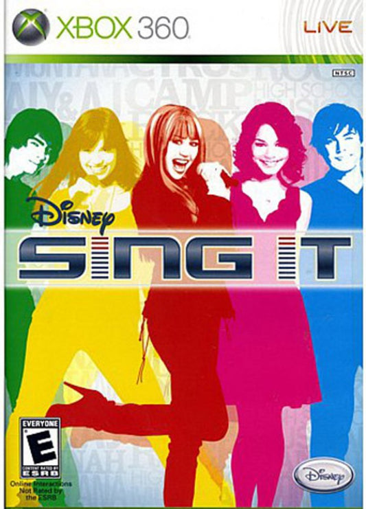Disney Sing It cover art for Xbox 360 (X360) music rhythm karaoke video game