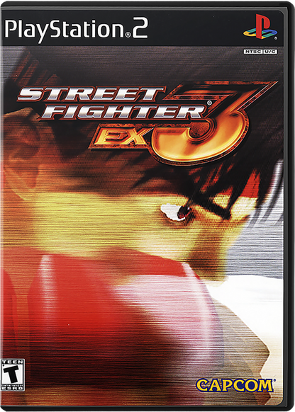 Street Fighter EX3 – PlayStation 2 (PS2) video game cover image, 3D fighting game.