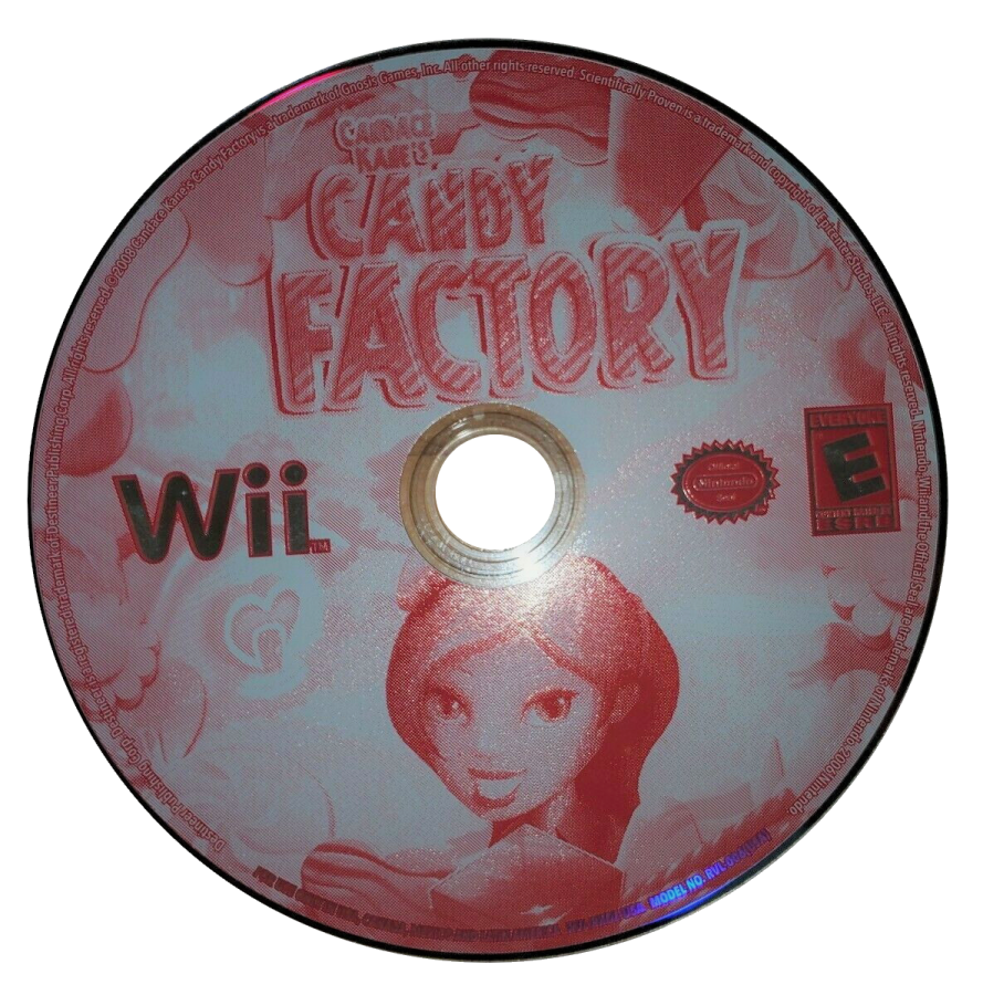 Candace Kane's Candy Factory front disc cover art for Nintendo Wii (Wii) video game